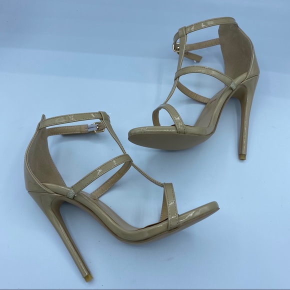 FSJ Strappy Open Toe Stiletto High Heel Sandals - Picture 7 of 12